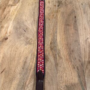 Vineyard Vines Nautical Flag Belt with Gold Buckle